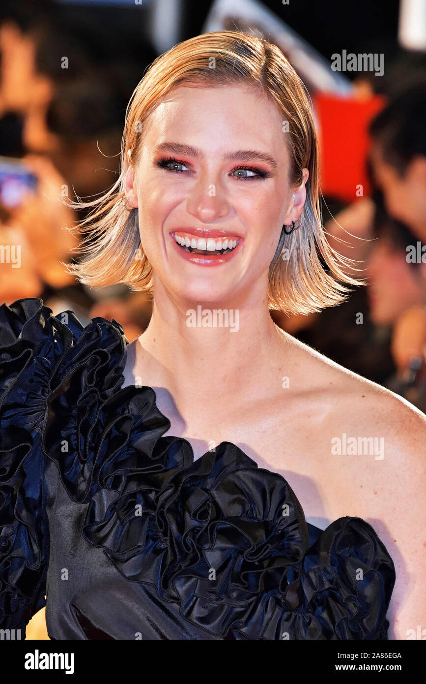 Tokyo, Japon. 06 Nov, 2019. Davis Mackenzie participant à la "Terminator : sombre destin' premiere à Shinjuku Kabuki-cho le 6 novembre 2019 à Tokyo, Japon. Credit : Geisler-Fotopress GmbH/Alamy Live News Banque D'Images