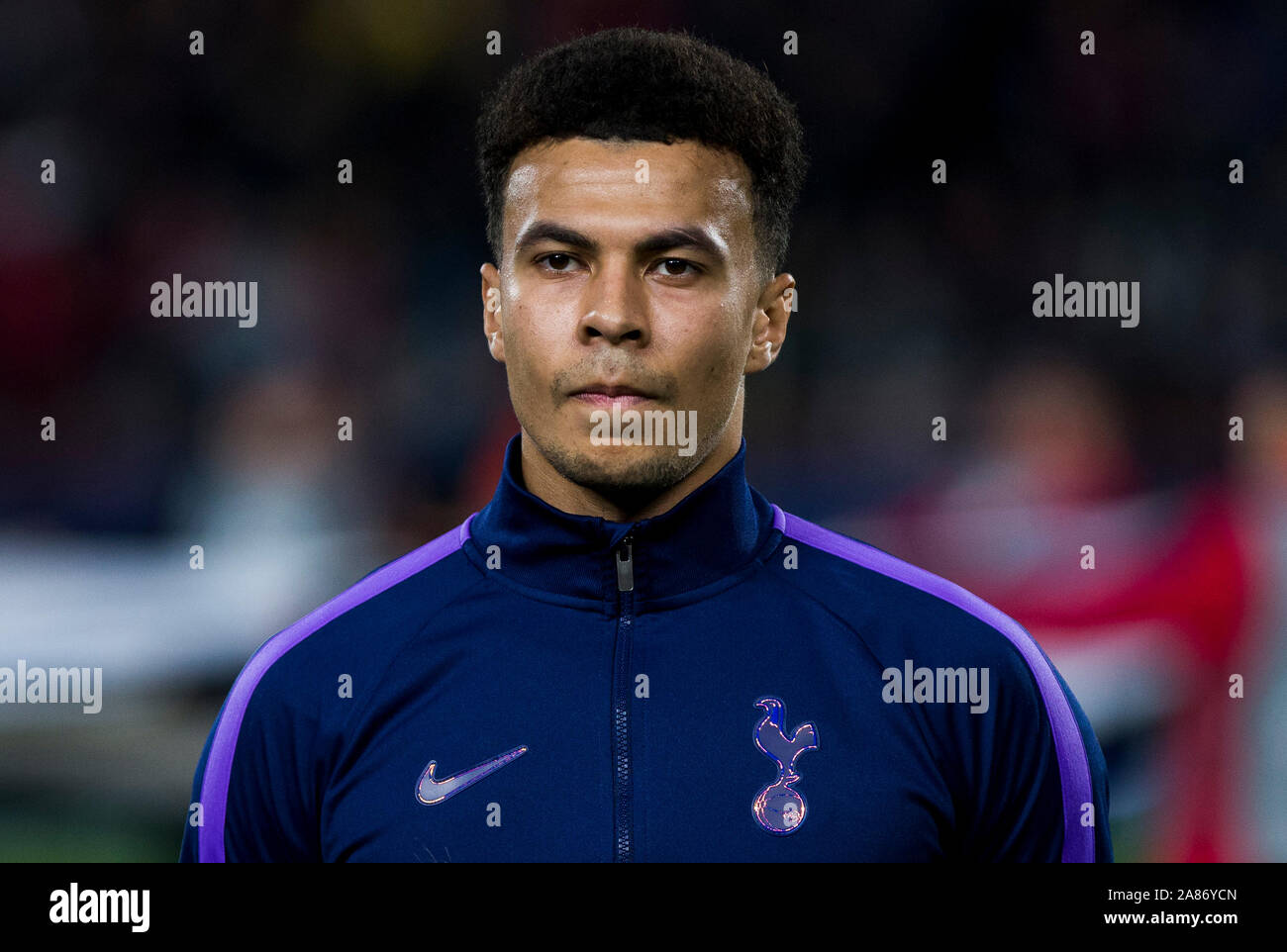 Rajko Mitic Stadium, Belgrade, Serbie. Nov 6, 2019. Ligue des Champions de football, l'étoile rouge de Belgrade contre Tottenham Hotspur Tottenham de Alli Dele ; - usage éditorial : Action Crédit Plus Sport/Alamy Live News Banque D'Images