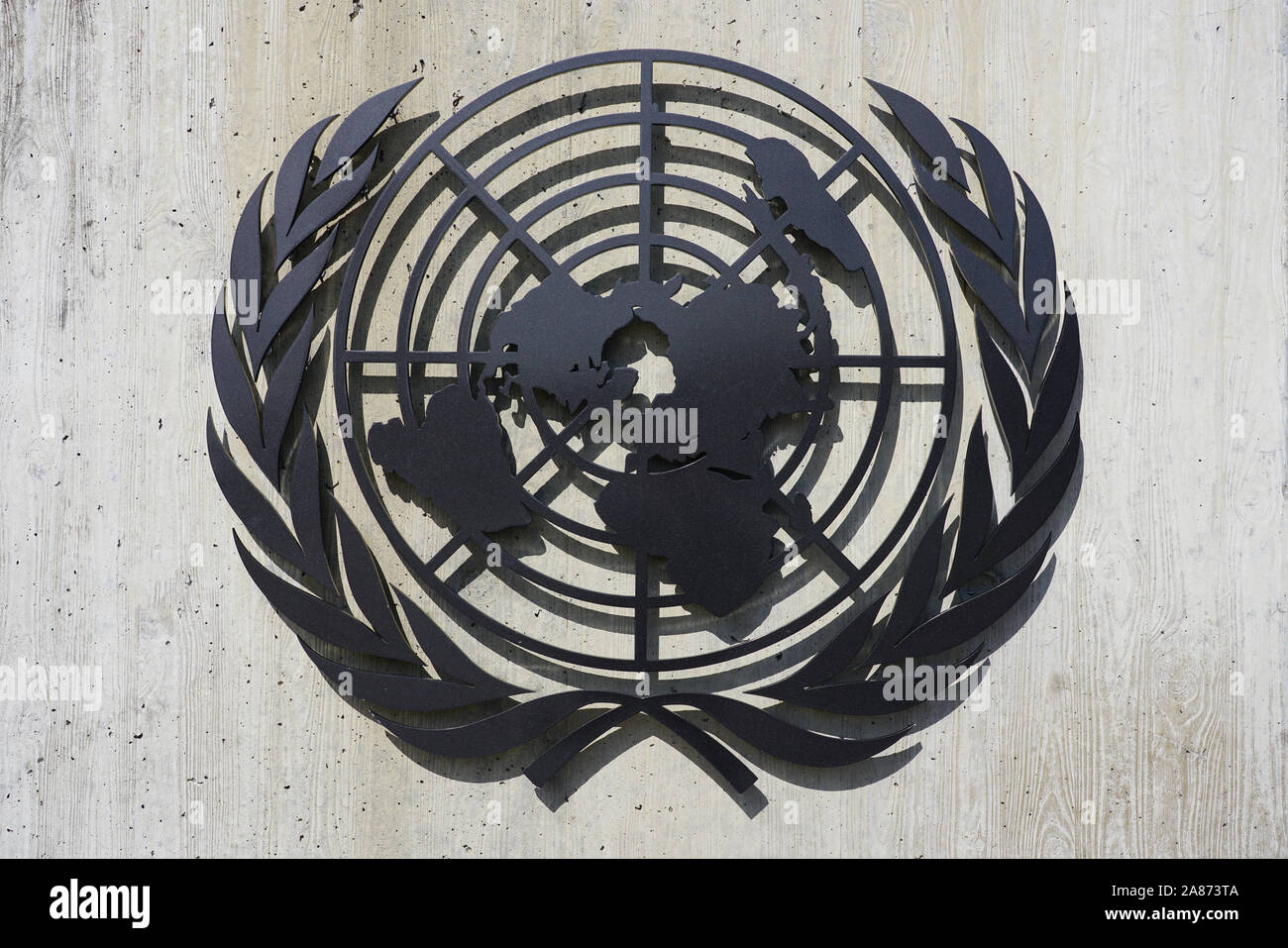 Genève, Suisse - 5 APR 2019- Vue extérieure de l'Office des Nations Unies à Genève (ONUG) situé dans le Palais des Nations Unies à Genève, SWI Banque D'Images