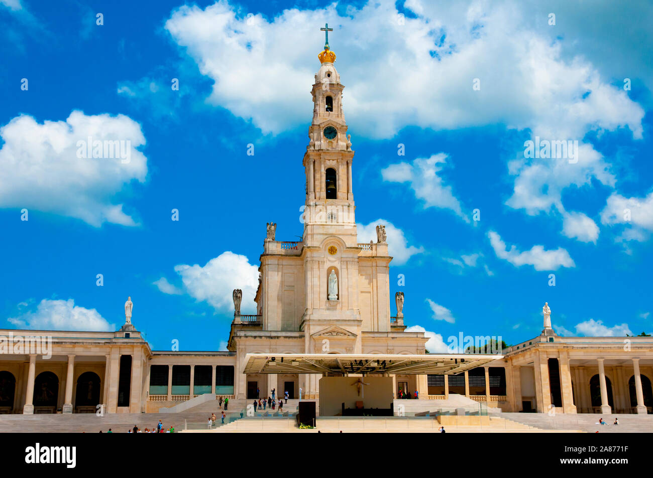 Basilique Notre Dame de Fatima Rosaire - Portugal Banque D'Images