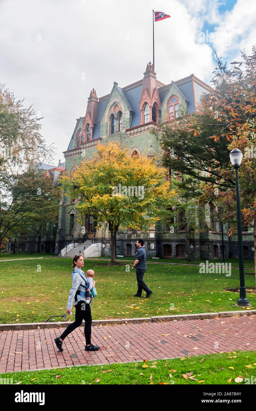 College Hall, l'Université de Pennsylvanie, Philadelphie, Pennsylvanie, USA Banque D'Images