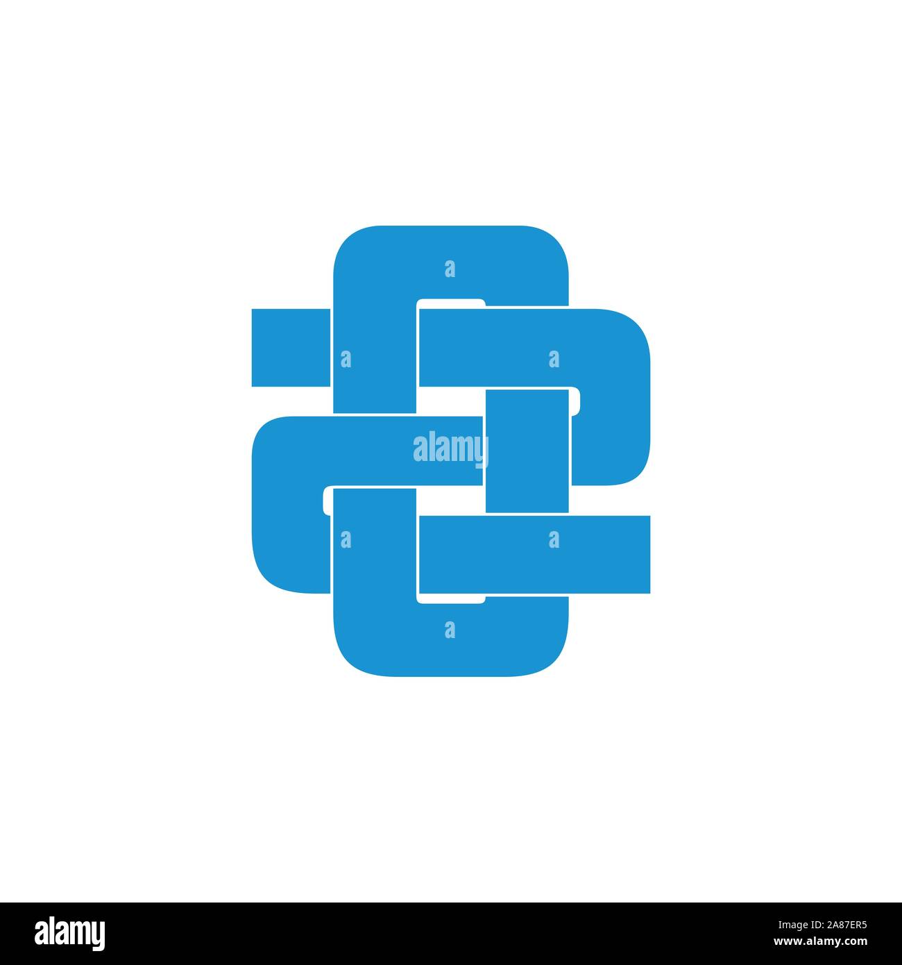 Lettres d'oxygène O2 logo symbol vector Illustration de Vecteur