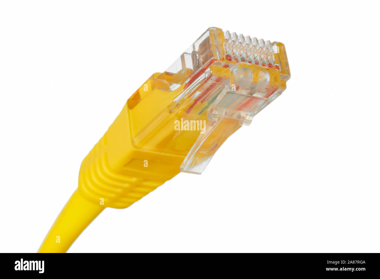 Câble Ethernet Câble internet lan connexion de données. Mise en réseau et  communication Photo Stock - Alamy