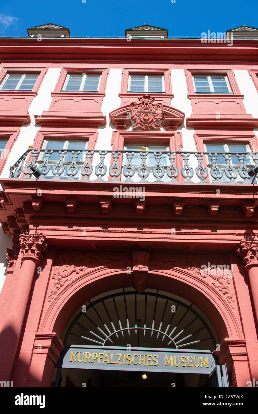 Kurpfälzisches Museum à Heidelberg, Allemagne du sud-ouest de l'Europe Banque D'Images