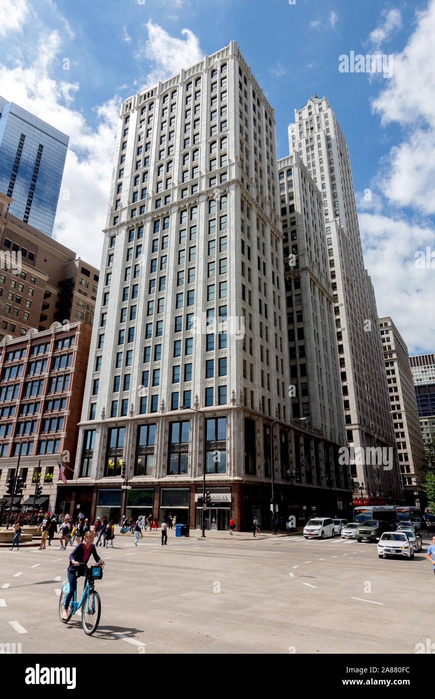 30 North Michigan Avenue, Chicago, États-Unis Banque D'Images