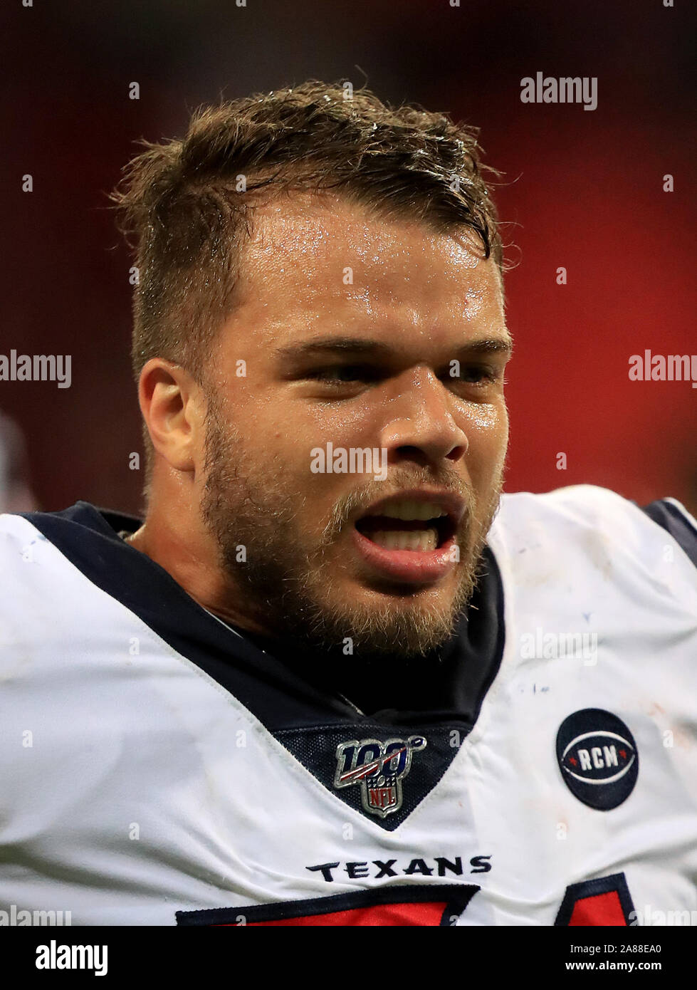 Dylan Cole, les Texans de Houston Banque D'Images