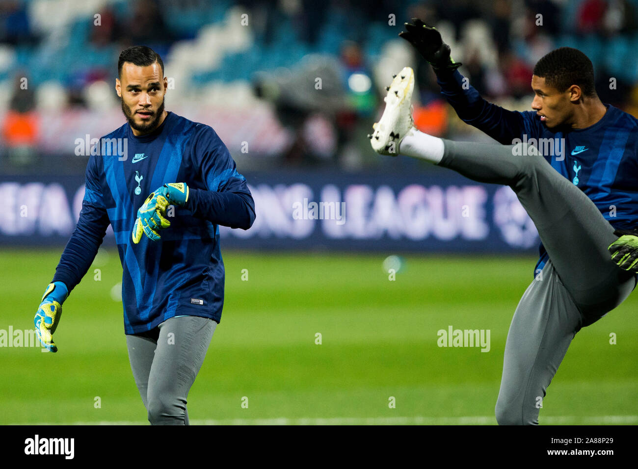 Belgrade, Serbie. Nov 6, 2019. Vorm de Tottenham se réchauffe. Credit : Nikola Krstic/Alamy Live News Banque D'Images