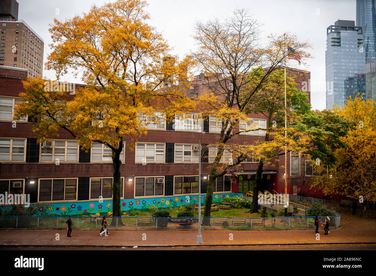 Couleurs d'automne dans le quartier de Chelsea à New York le jeudi 31 octobre, 2019 (© Richard B. Levine) Banque D'Images