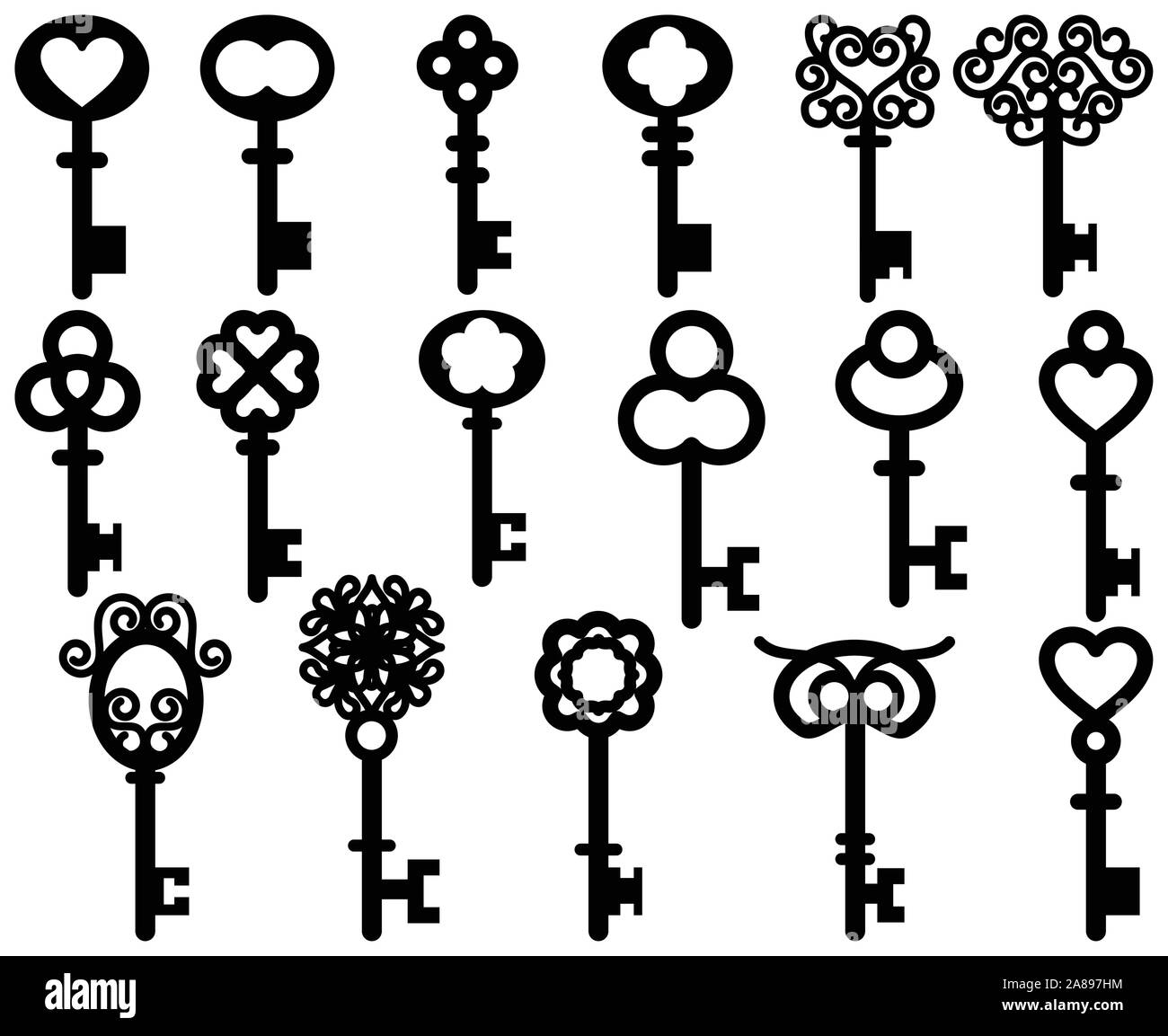 Vector Set de style Vintage ou touches de style ancien Illustration de Vecteur