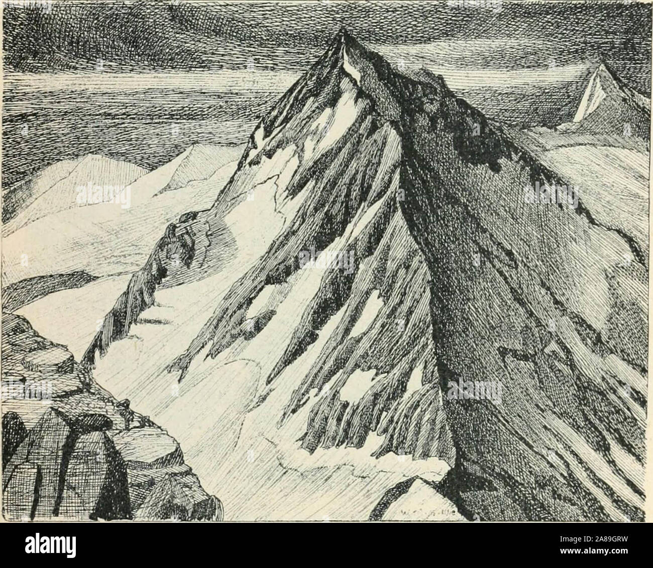 'Die Gefahren der Alpen ; Erfahrungen und Ratschläge' (1908) Banque D'Images