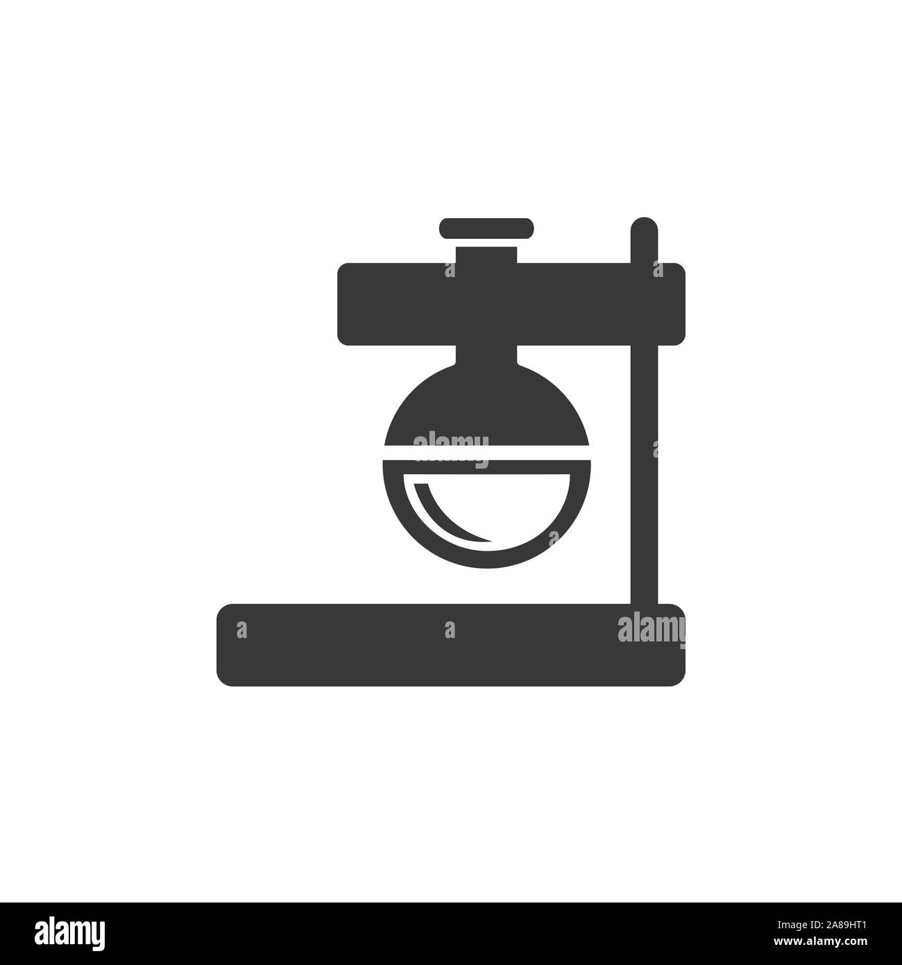 Fiole de Florence. Icône d'une télévision. Pharmacie et sciences isolées vector illustration Illustration de Vecteur