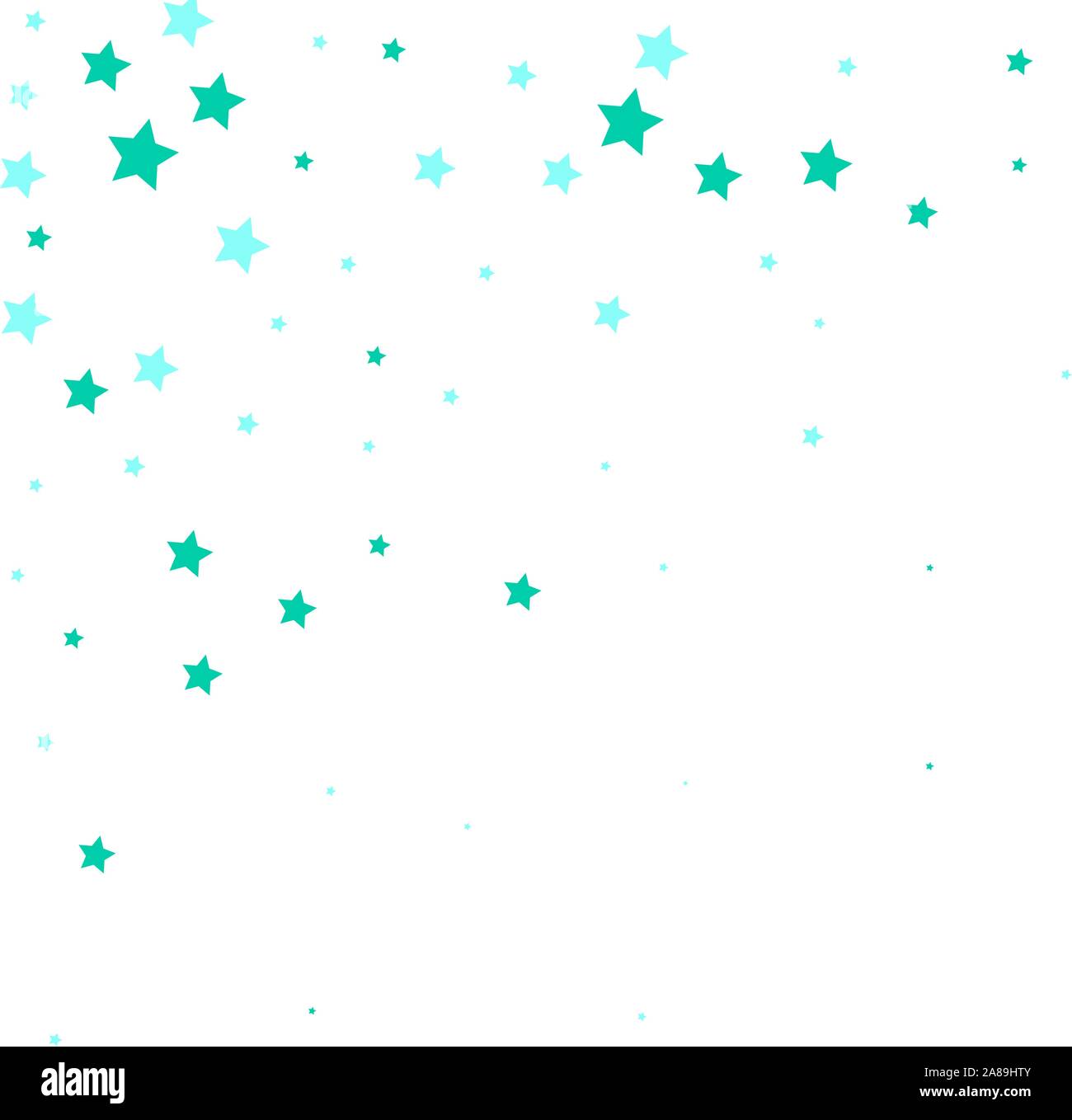 Bleu clair, vert couvercle vecteur avec de belles étoiles. Image de couleurs brillantes avec de la neige dans un style de noël. Modèle pour le motif du tissu Illustration de Vecteur