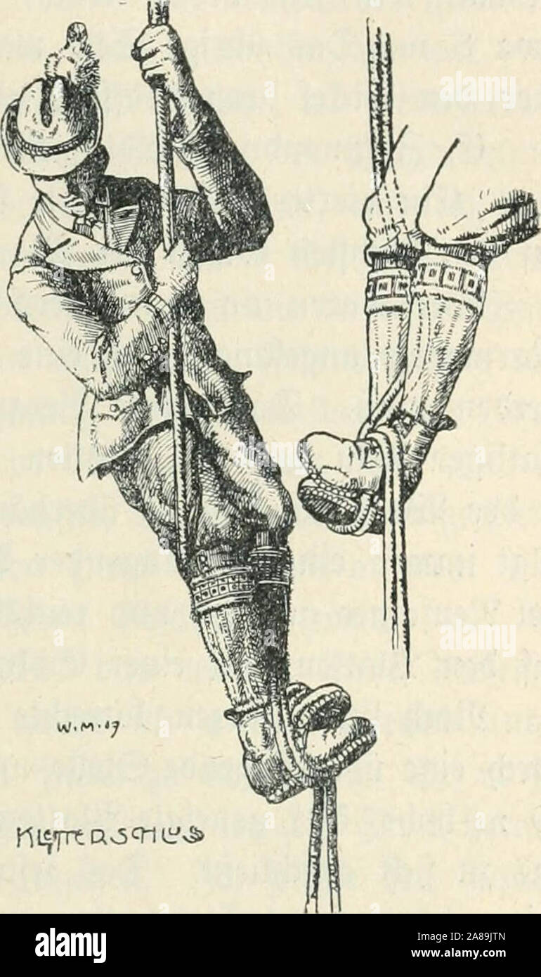 'Die Gefahren der Alpen ; Erfahrungen und Ratschläge' (1908) Banque D'Images
