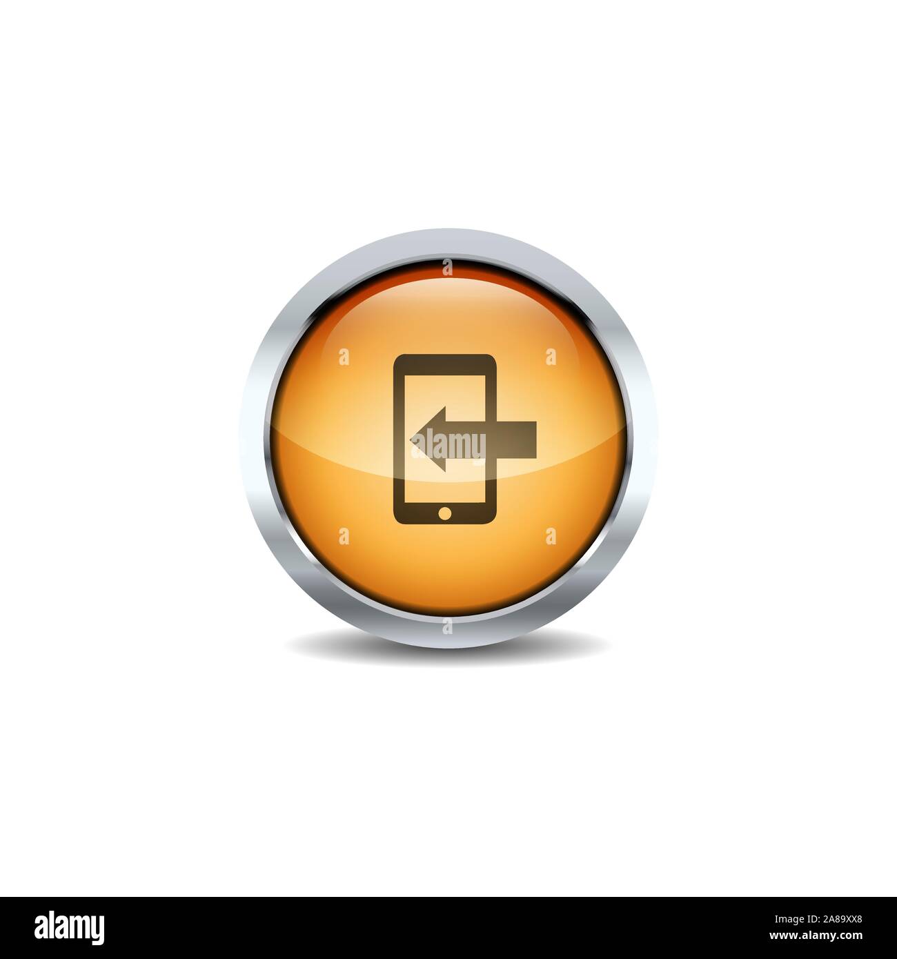 Interface utilisateur 3d bouton cercle Icon Set vecteur. Cercle brillant bouton style vector icon set design libre Illustration de Vecteur