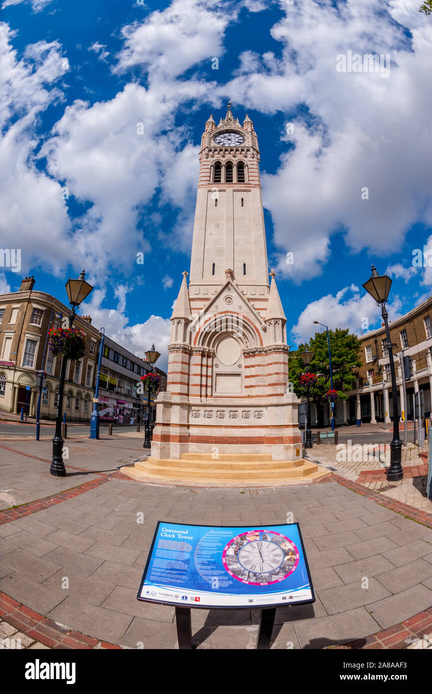 Le Jubilé de l'horloge, le chemin Milton Gravesend Banque D'Images