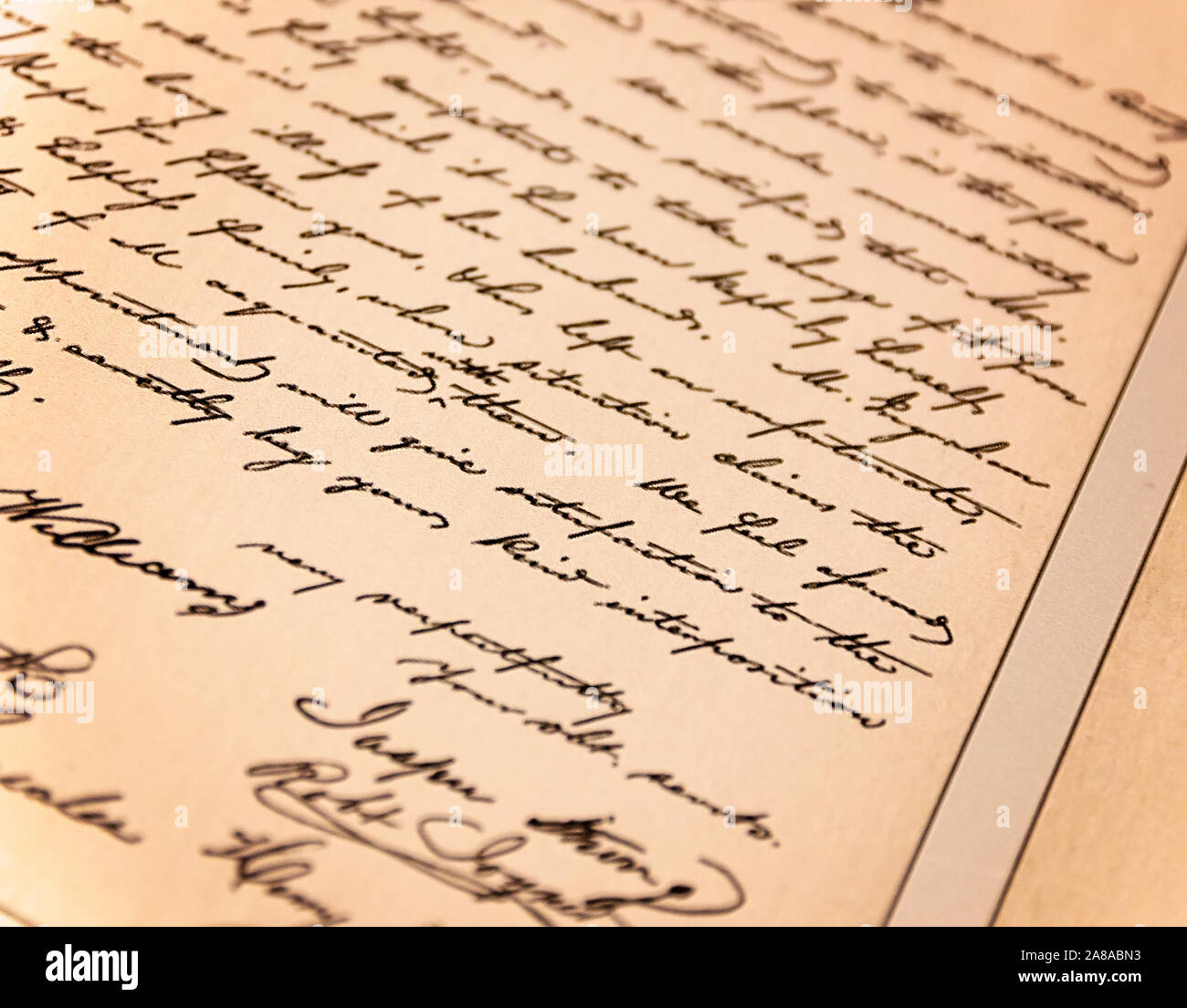 Les documents anciens sont illustrés à l'Phare et musée de Pensacola, Octobre 27, 2019, dans la région de Pensacola, en Floride. Banque D'Images