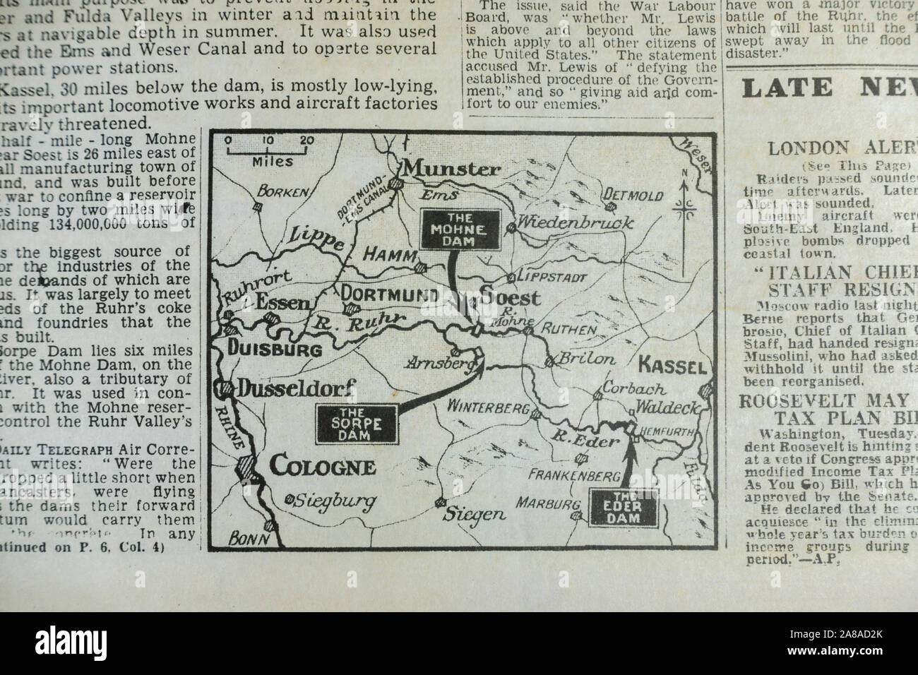 Carte de 1943 Banque de photographies et d’images à haute résolution ...