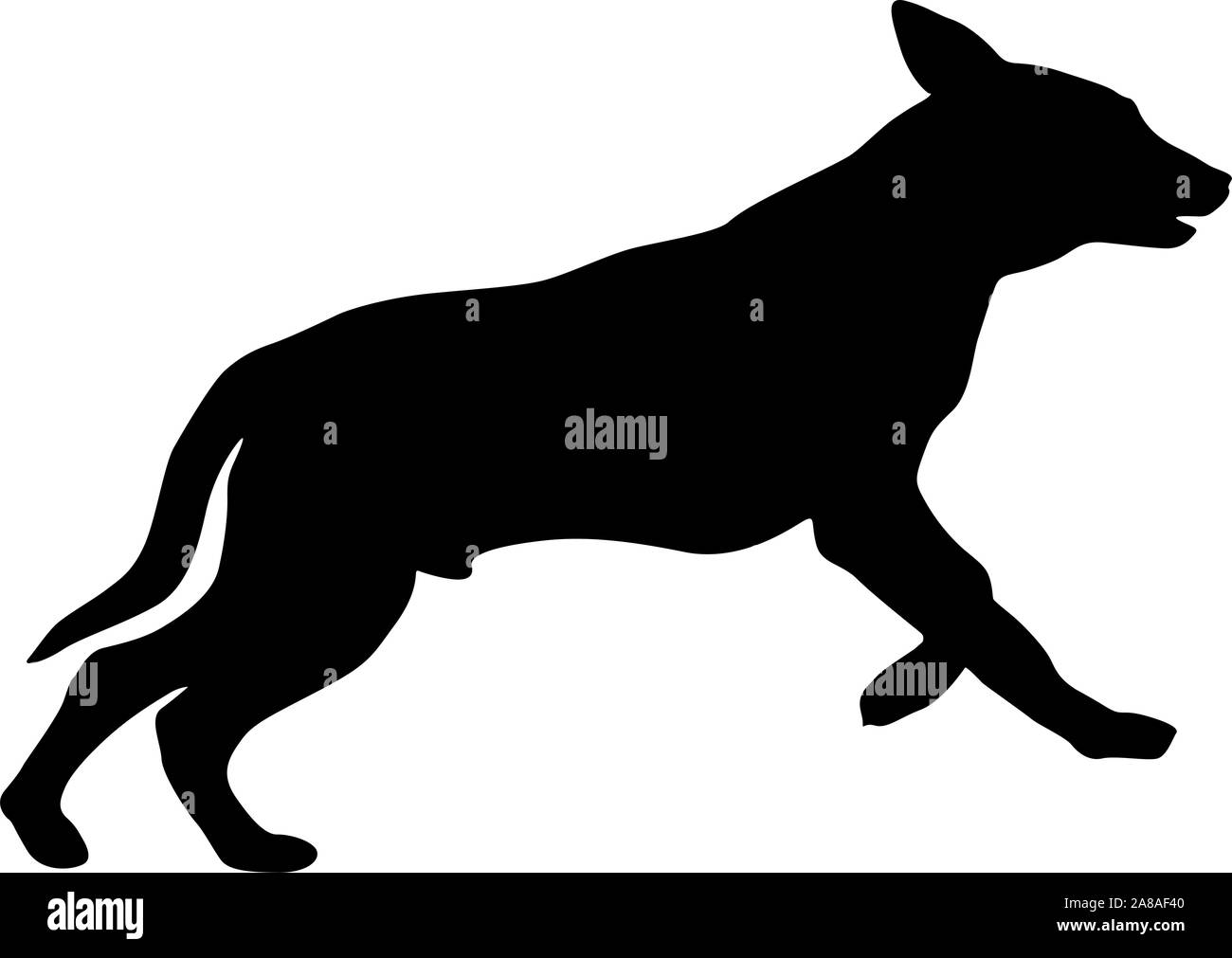 Shepherd Dog silhouette sur un fond blanc. Illustration de Vecteur Shepherd Dog silhouette sur un fond blanc. Illustration de Vecteur