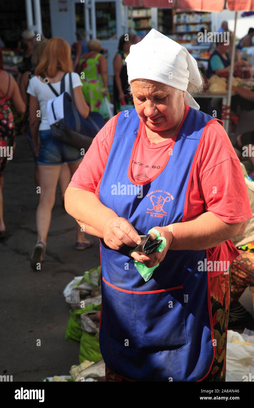 Marché de Cracovie, Krakivsky marché, Lviv, Ukraine Banque D'Images