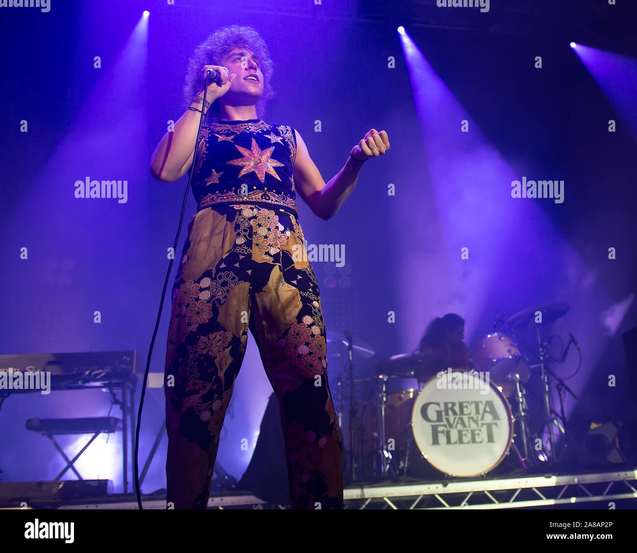 6 novembre 2019, Glasgow, Royaume-Uni. Groupe de rock américain Greta Van Fleet apportent leur style rock rétro à Glasgow's O2 Academy - Crédit Stuart Westwood Banque D'Images