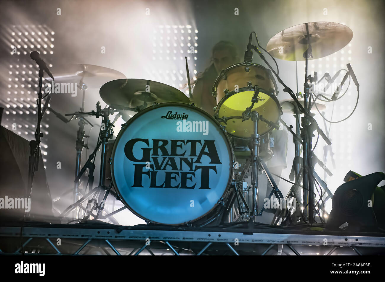 6 novembre 2019, Glasgow, Royaume-Uni. Groupe de rock américain Greta Van Fleet apportent leur style rock rétro à Glasgow's O2 Academy - Crédit Stuart Westwood Banque D'Images