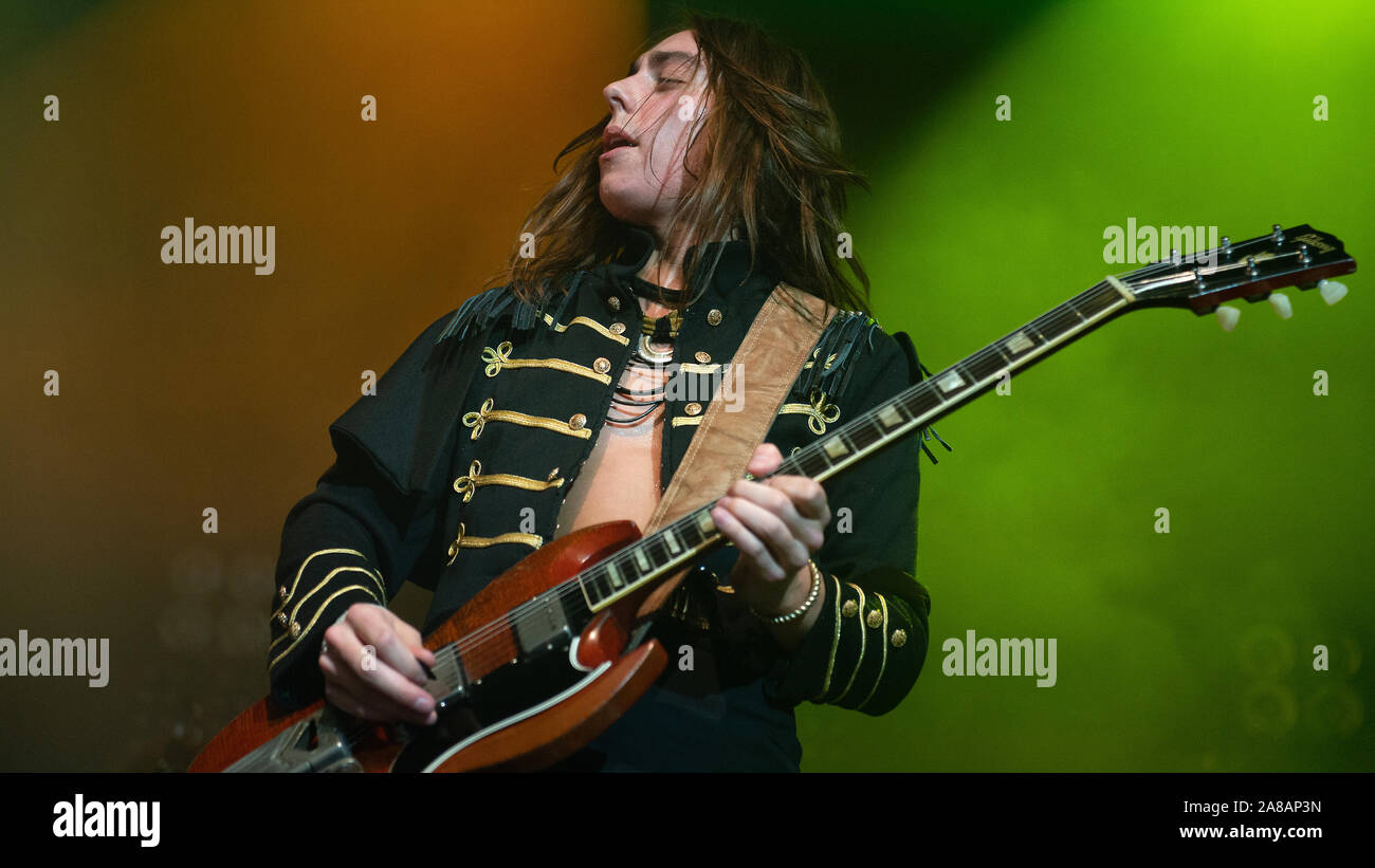 6 novembre 2019, Glasgow, Royaume-Uni. Groupe de rock américain Greta Van Fleet apportent leur style rock rétro à Glasgow's O2 Academy - Crédit Stuart Westwood Banque D'Images