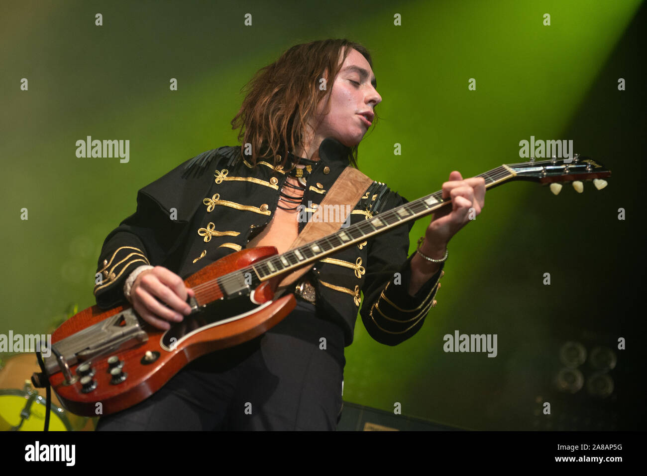 6 novembre 2019, Glasgow, Royaume-Uni. Groupe de rock américain Greta Van Fleet apportent leur style rock rétro à Glasgow's O2 Academy - Crédit Stuart Westwood Banque D'Images