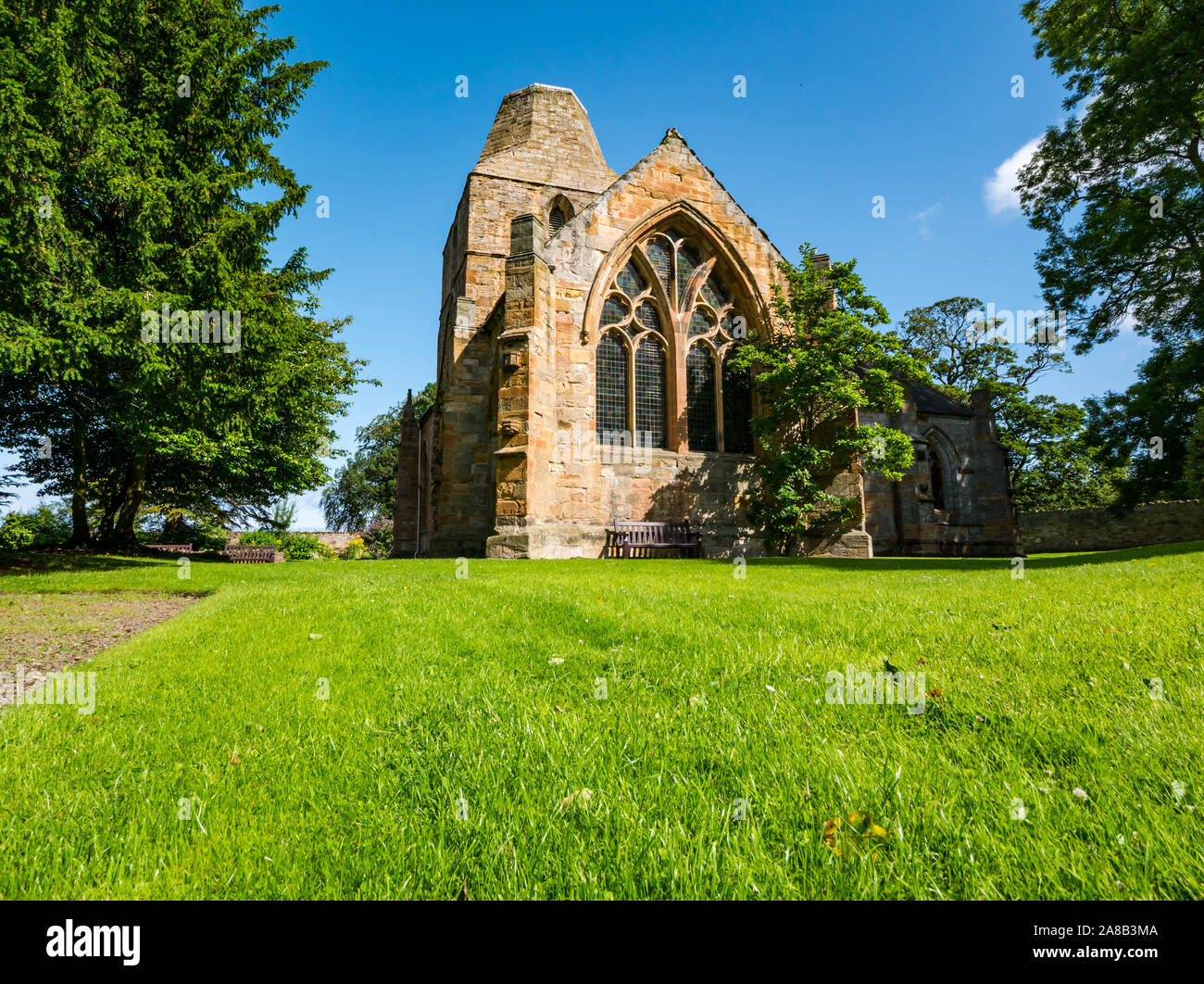 Chapelle collégiale Seton, église du 16ème siècle, East Lothian, Scotland, UK Banque D'Images
