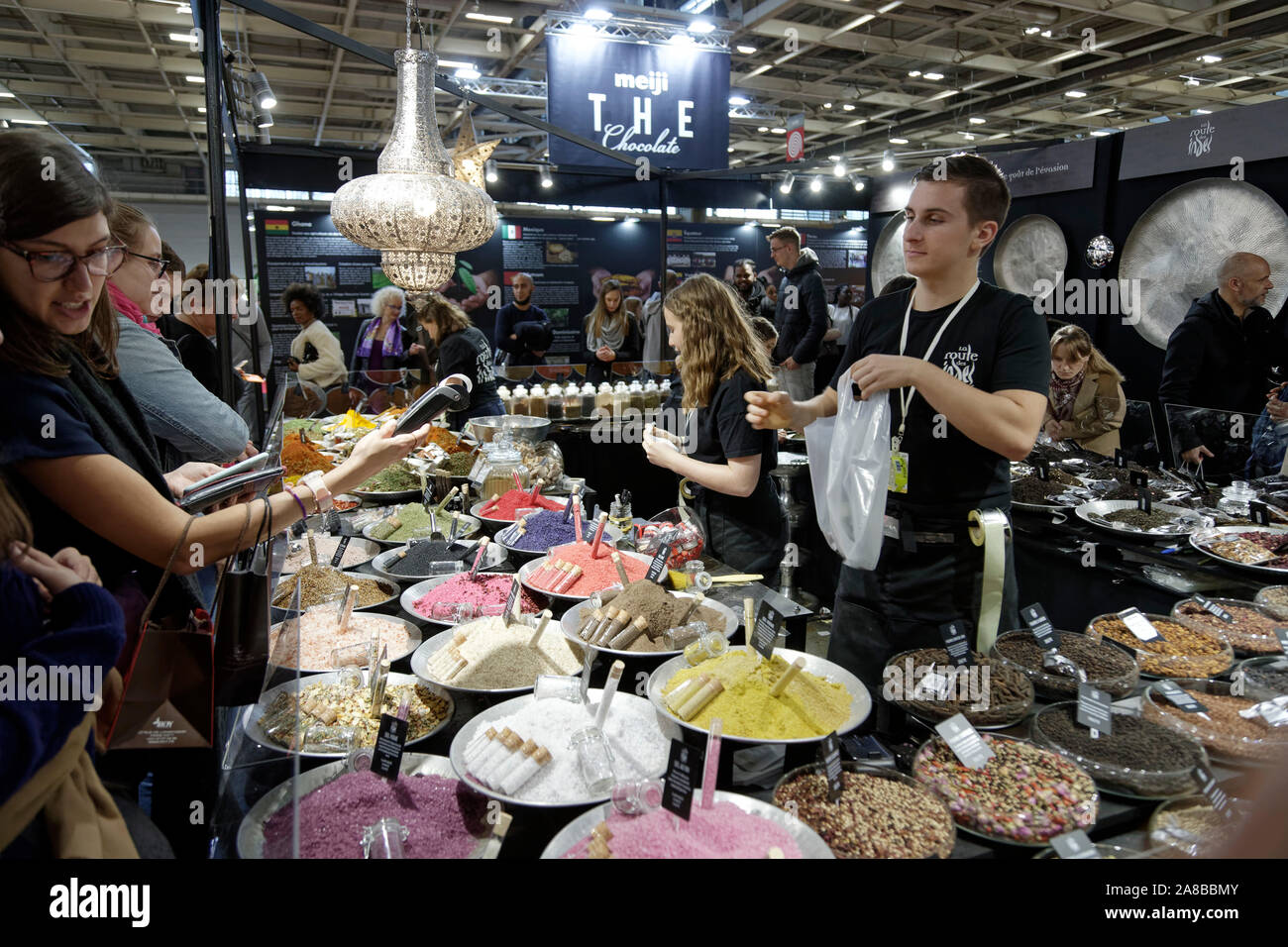 Paris, France. Nov 2, 2019. Le 25e anniversaire du Salon du Chocolat le 2 novembre 2019 à Paris, France.Credit:Veronique Phitoussi Banque D'Images