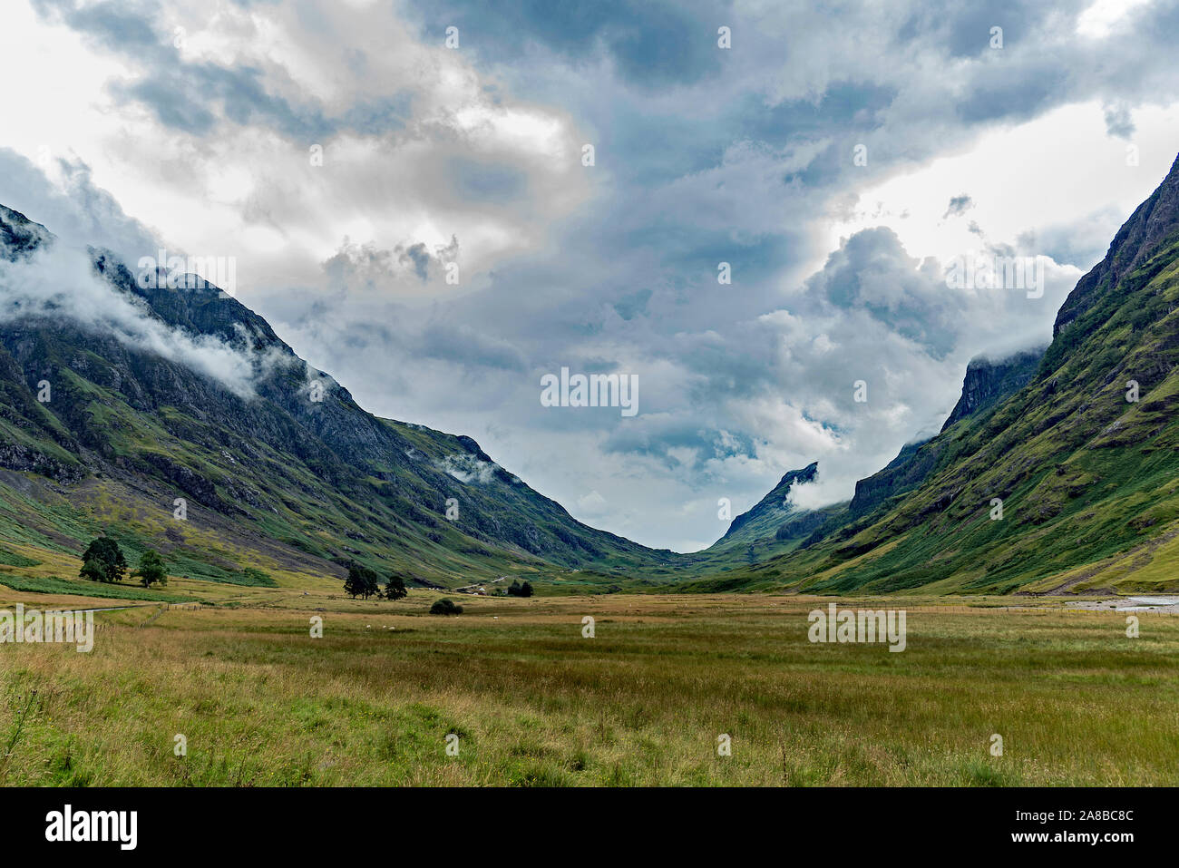 Vue sur la vallée de Glencoe, Ecosse Banque D'Images