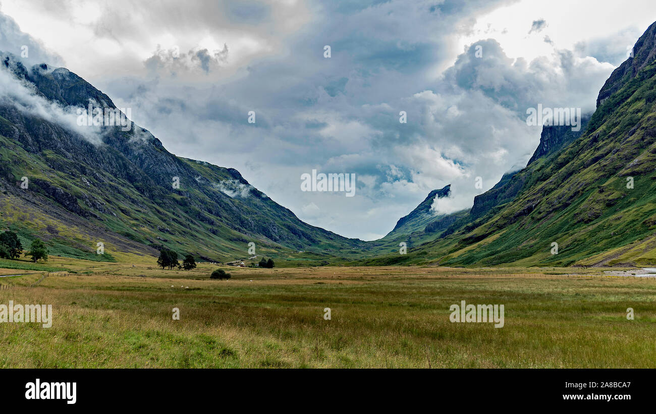 Vue sur la vallée de Glencoe, Ecosse Banque D'Images