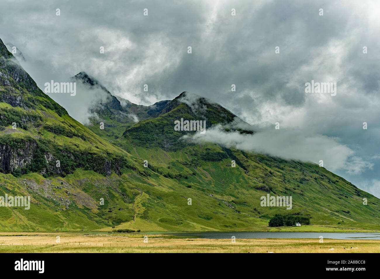 Vue sur la vallée de Glencoe, Ecosse Banque D'Images