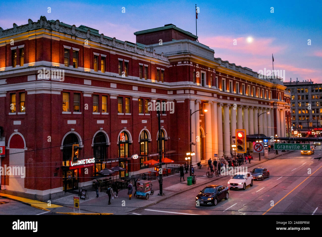 La station Waterfront, Vancouver, British Columbia, Canada Banque D'Images