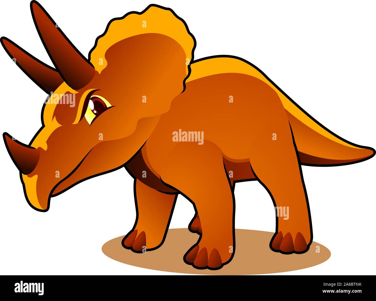 Triceratops grave, vérifier mes autres dinosaures Illustration de Vecteur