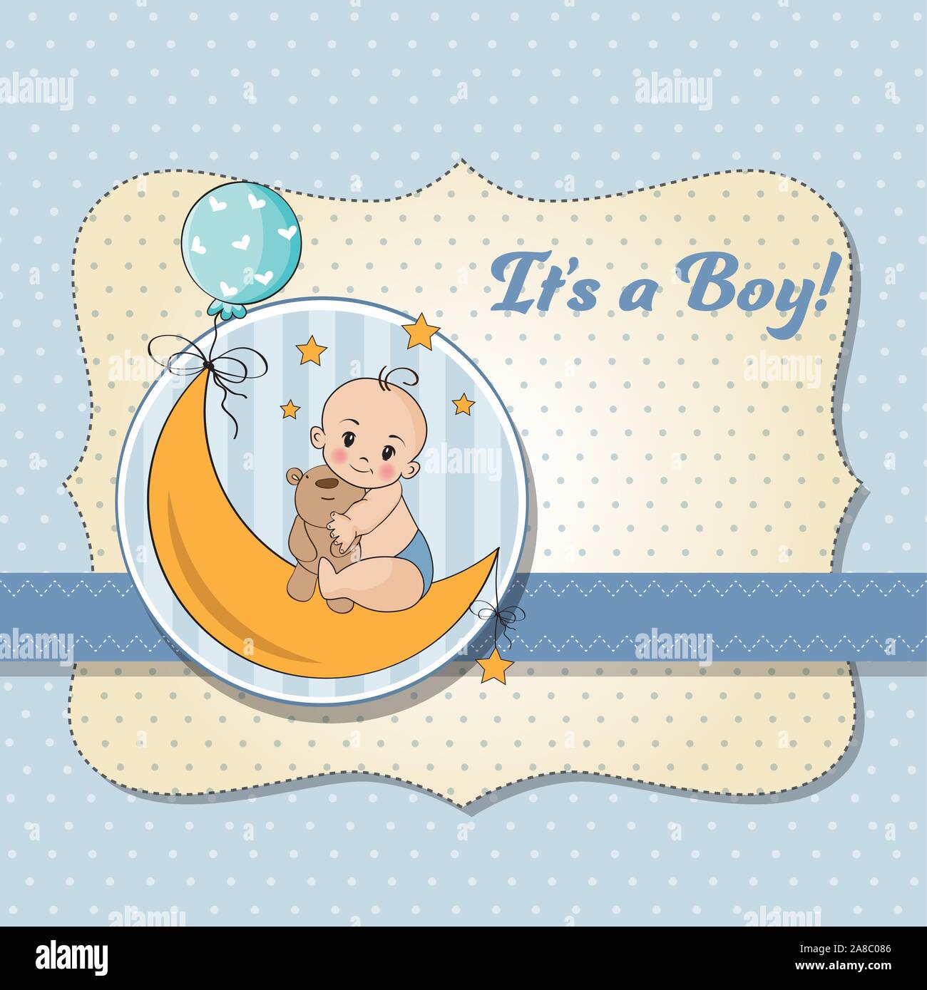 Bienvenue Bebe Garcon Image Vectorielle Stock Alamy