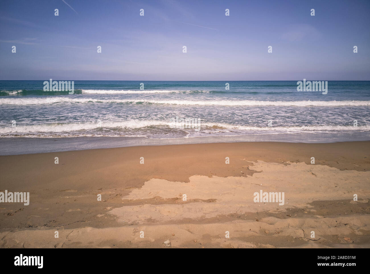 La plage de San Vincenzo en Toscane # 2 Banque D'Images