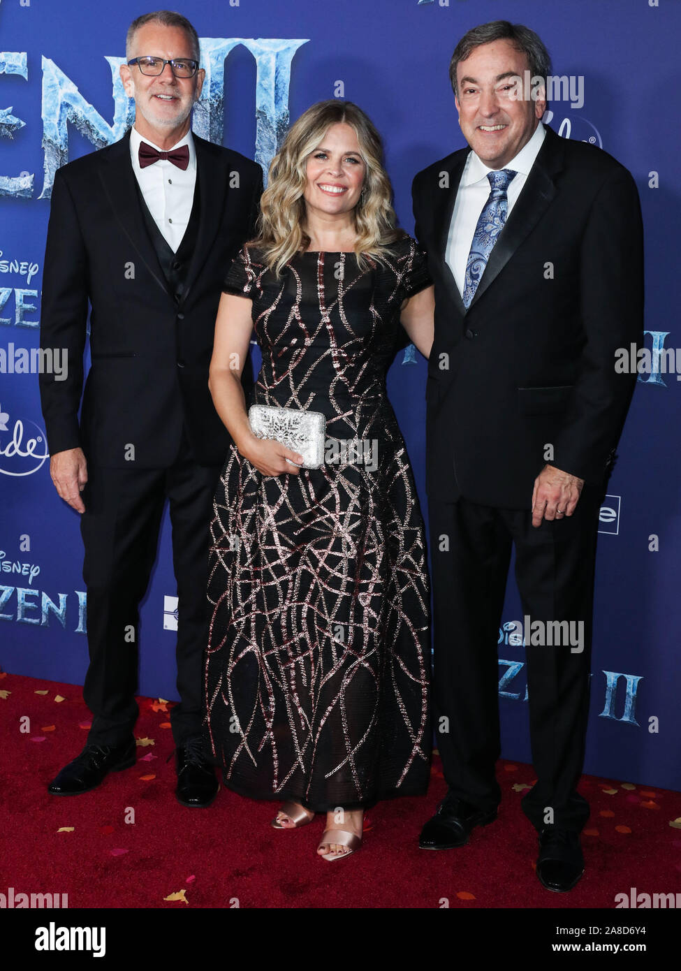 Hollywood, États-Unis. 07Th Nov, 2019. HOLLYWOOD, LOS ANGELES, CALIFORNIE, USA - 07 novembre : Chris Buck, Jennifer Lee et Peter Del Vecho arriver lors de la première mondiale du Disney's '2' Gel tenue au Kodak Theater le 7 novembre 2019 à Hollywood, Los Angeles, Californie, États-Unis. (Photo par Xavier Collin/Image Crédit : Agence de Presse) L'agence de presse Image/Alamy Live News Banque D'Images