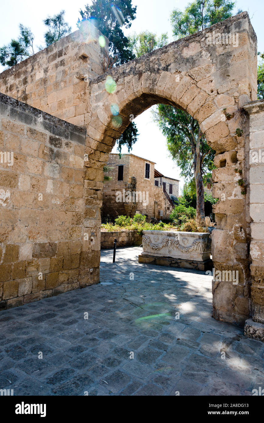 Une des ruines d'Archway monument historique amd à Famagouste, Chypre du Nord Banque D'Images