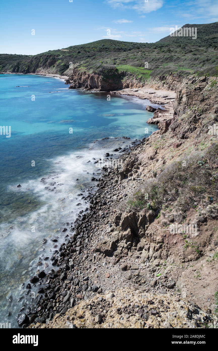 Turri's Beach à Sant'Antioco, Sardaigne Banque D'Images