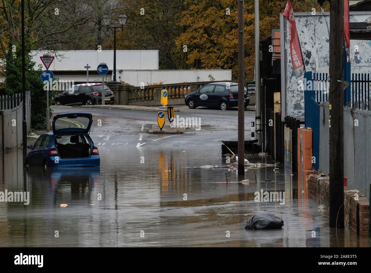 Inondations 2019 Rotherham Banque D'Images