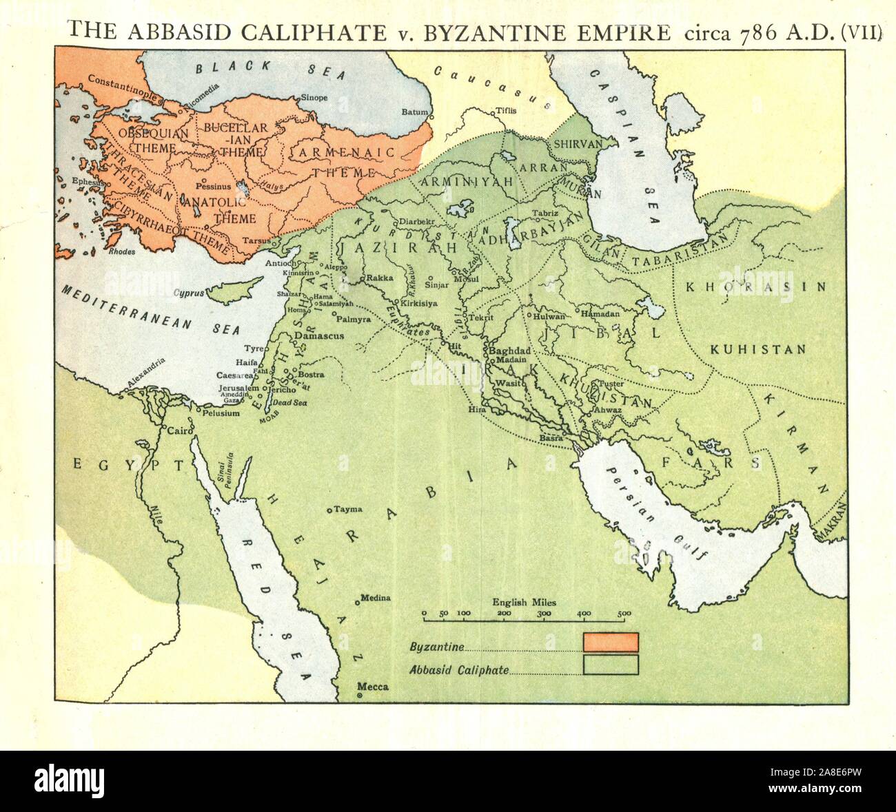  Le Califat Abbasside C Empire Byzantin Vers 786 Apr s JC C1915 