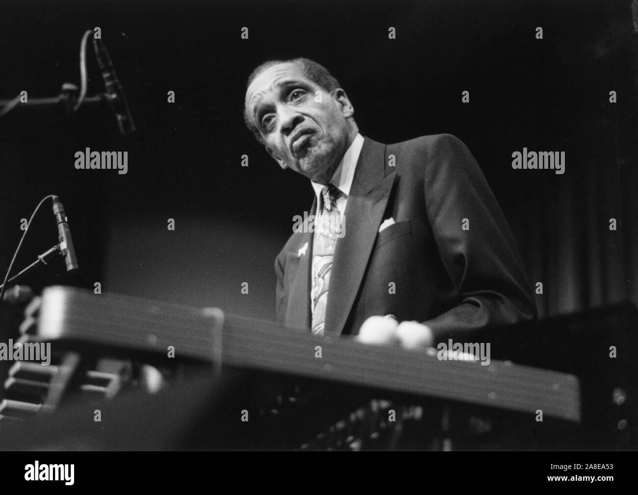 Milt Jackson, Brecon, Powys Jazz Festival, au Pays de Galles, 1997. Banque D'Images