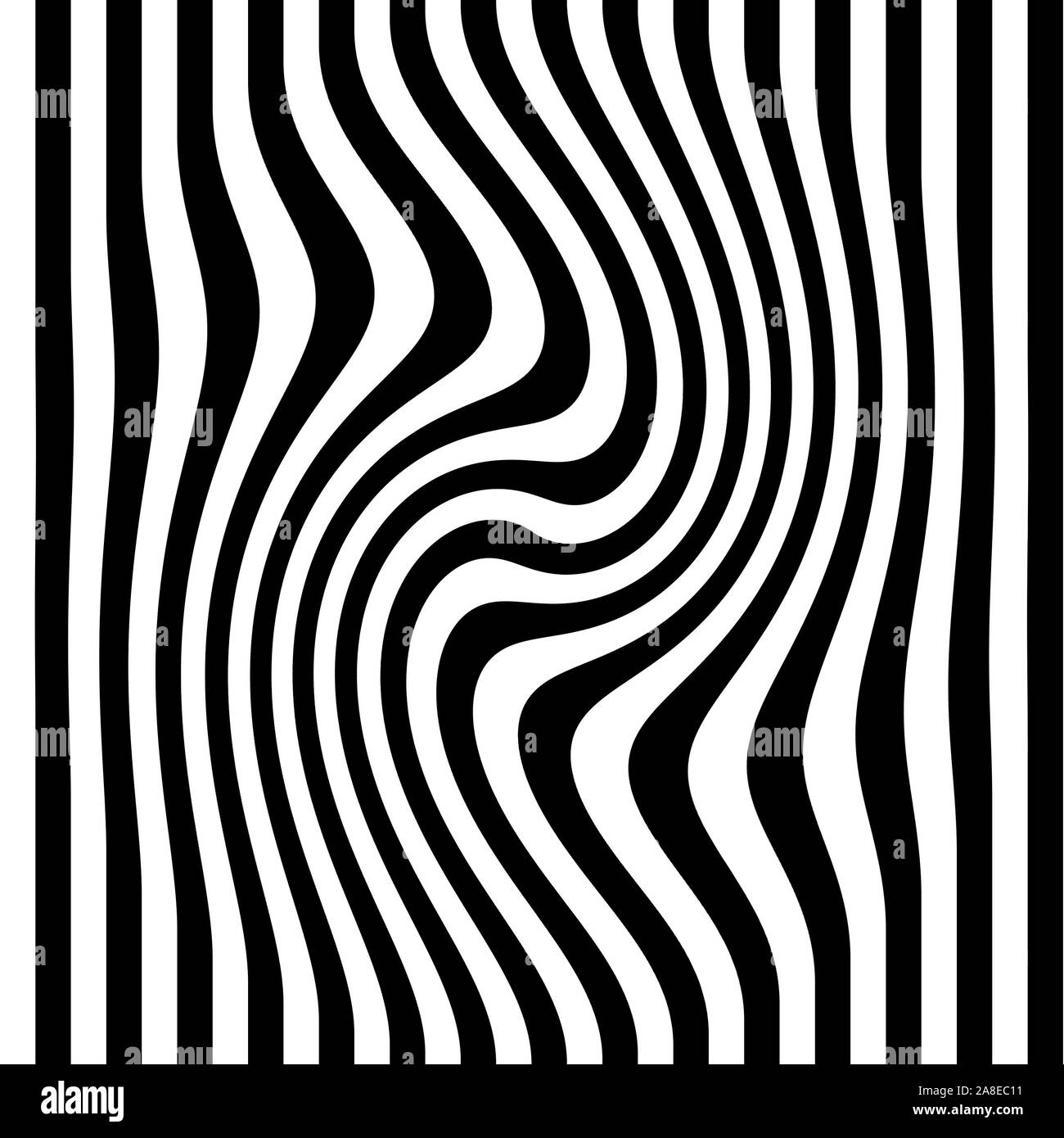 Effet visuel avec des lignes noires et vertes Banque D'Images