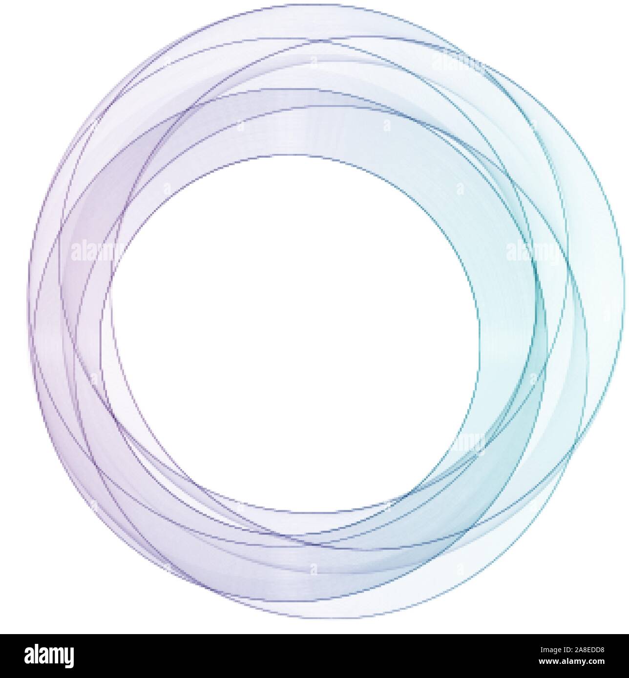Le cercle bleu. Abstract wave. Modèle de présentation modèle de présentation. Illustration de Vecteur