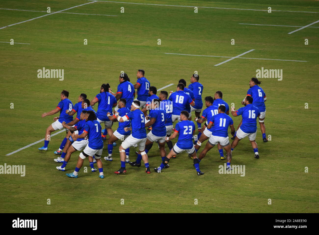 Japon - Coupe du Monde de Rugby 2019. L'Irlande contre les Samoa, phase de groupes match Banque D'Images