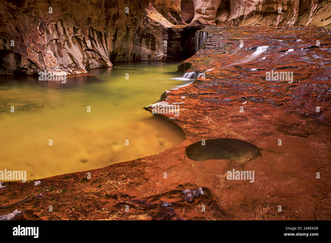 Dans le métro, Zion National Park, Utah, USA Banque D'Images