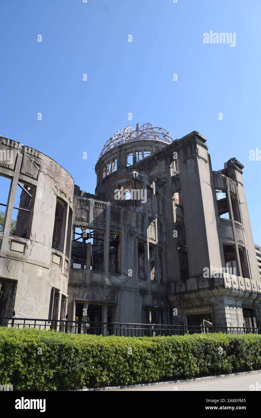 Le dôme de la bombe atomique à Hiroshima, Japon Bâtiment Banque D'Images