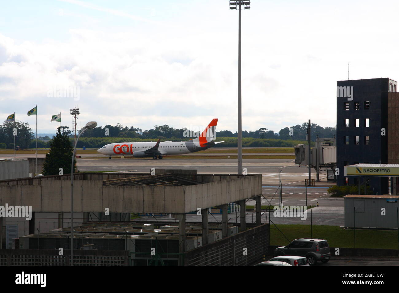 Aéronefs de ligne direct à l'aéroport, Curitiba, Parana, Brésil Banque D'Images