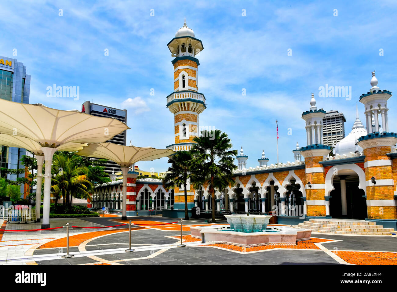 Mosquée Masjid Jamek à Kuala Lumpur Banque D'Images