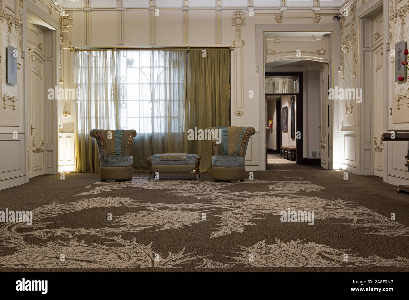 Intérieur de l'hôtel de luxe, Buenos Aires Banque D'Images